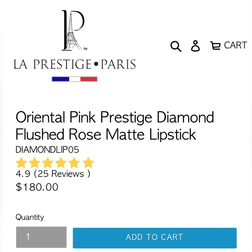 Predire Paris La Prestige Oriental Pink Lipstick